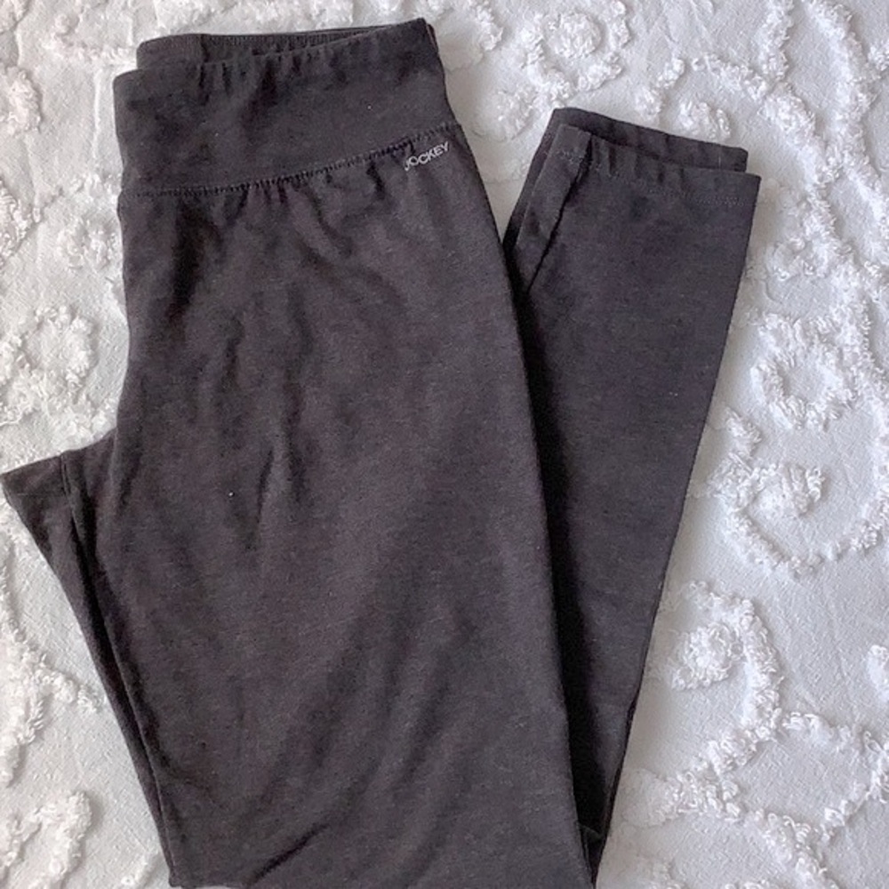 Jockey® Lightweight Charcoal Grey Heather Cotton Stretch Ankle Legging - Picture 4 of 6